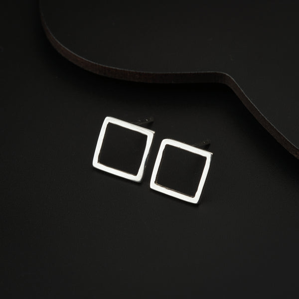 Tiny Silver Square Studs | 92.5 Silver