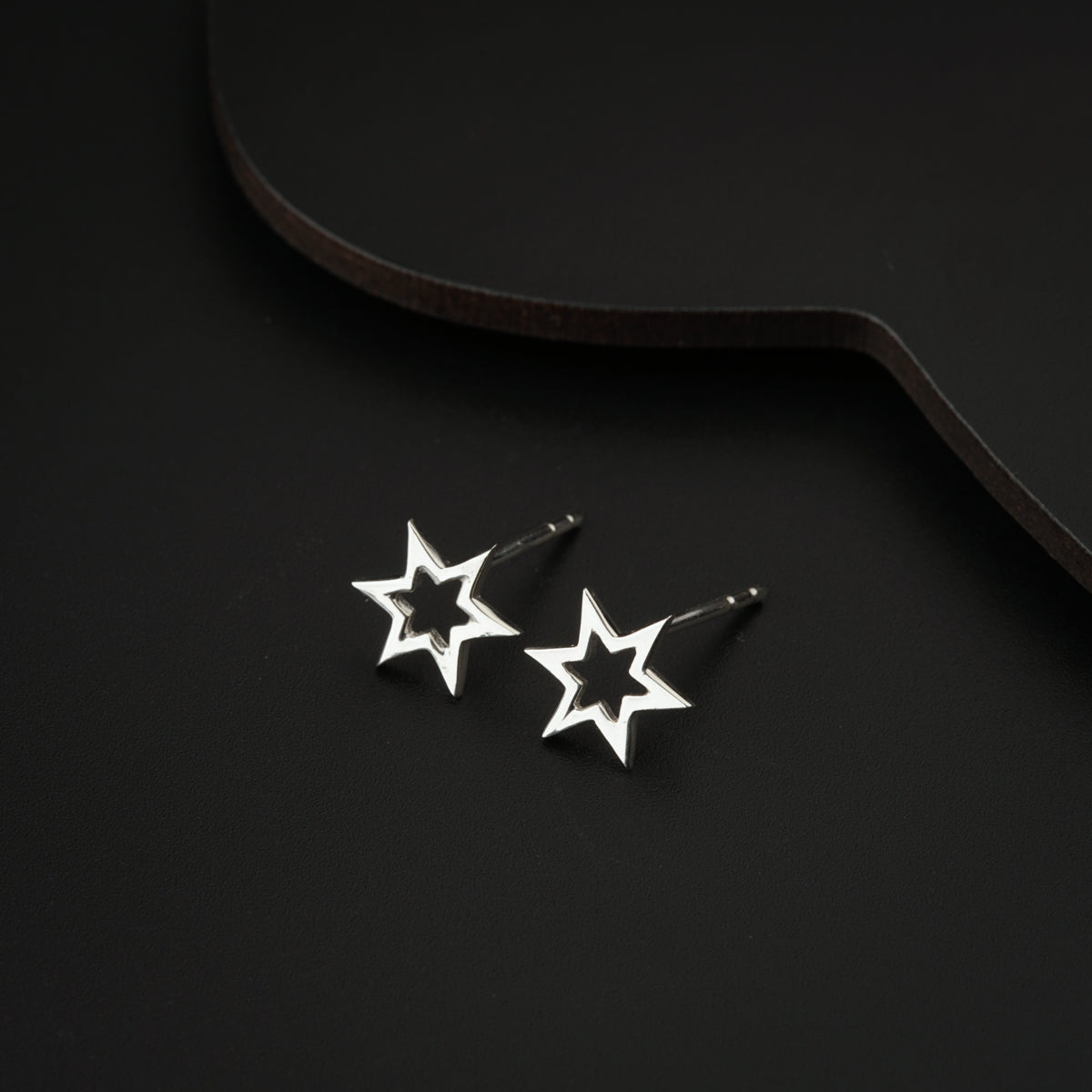 Tiny Silver Star Studs