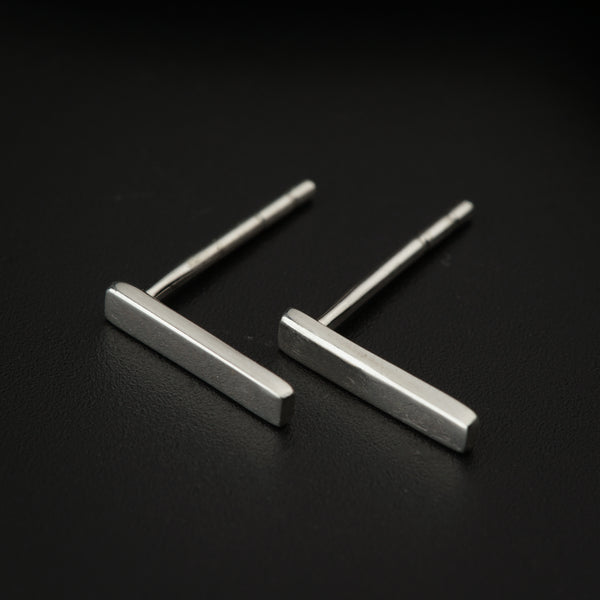 Tiny Silver Line Studs | 92.5 Silver