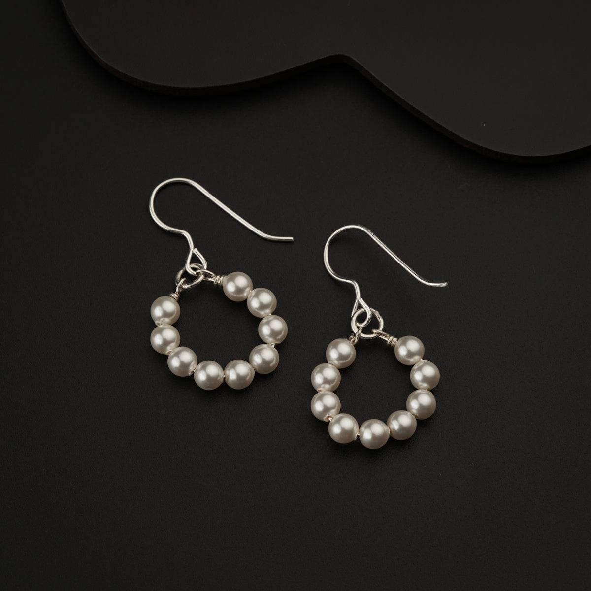 Silver Earring with Pearls