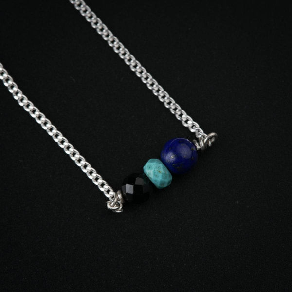 Silver Chain Necklace (Evil Eye)