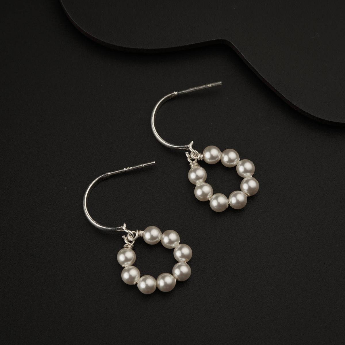 Silver Pearl Earrings