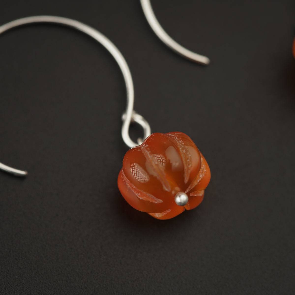 Carnelian Silver Earring