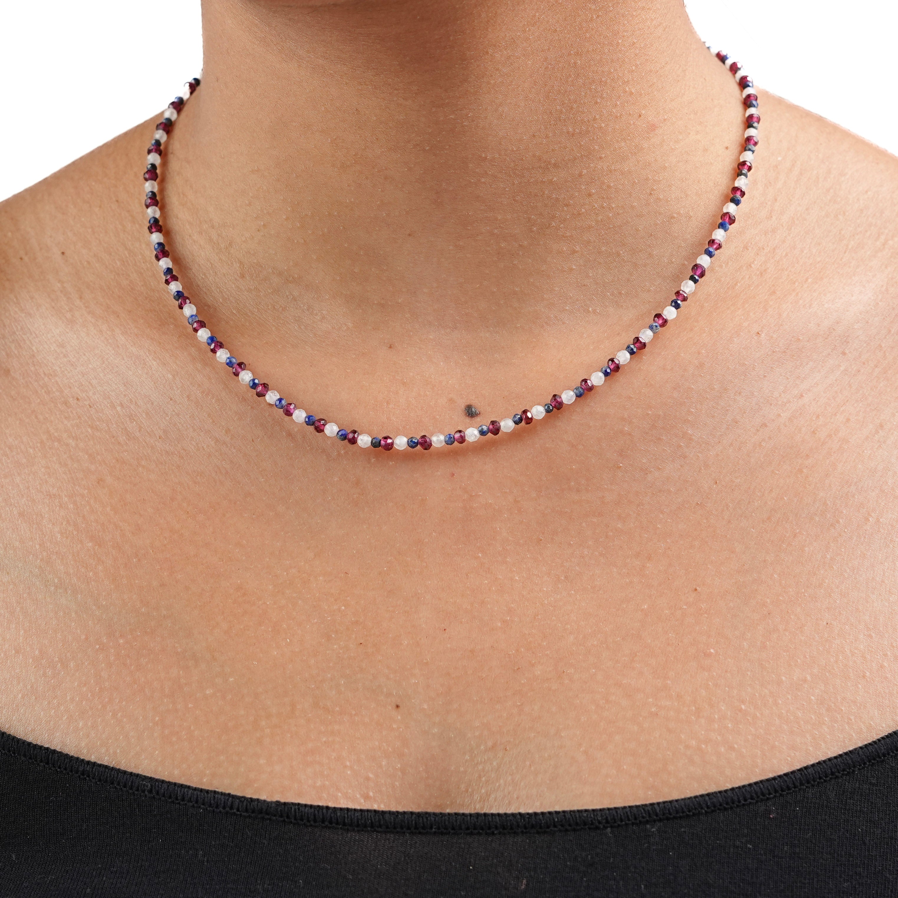 Semiprecious Multicolour Stone Necklace