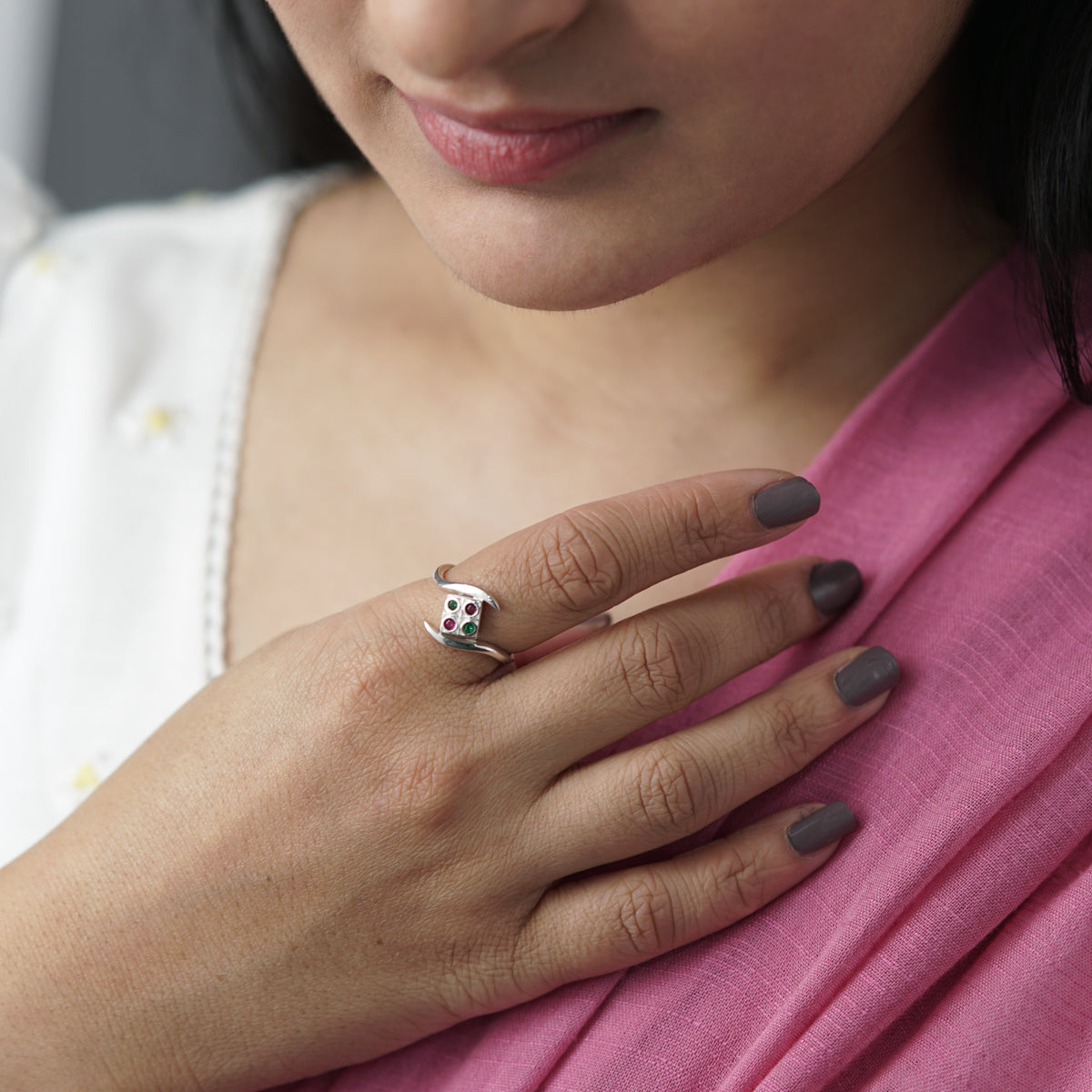 Silver Nakshatra Ring