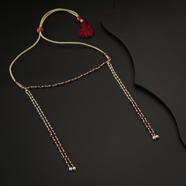 Garnet Mundavali |  92.5 Silver | 22K Gold Plated