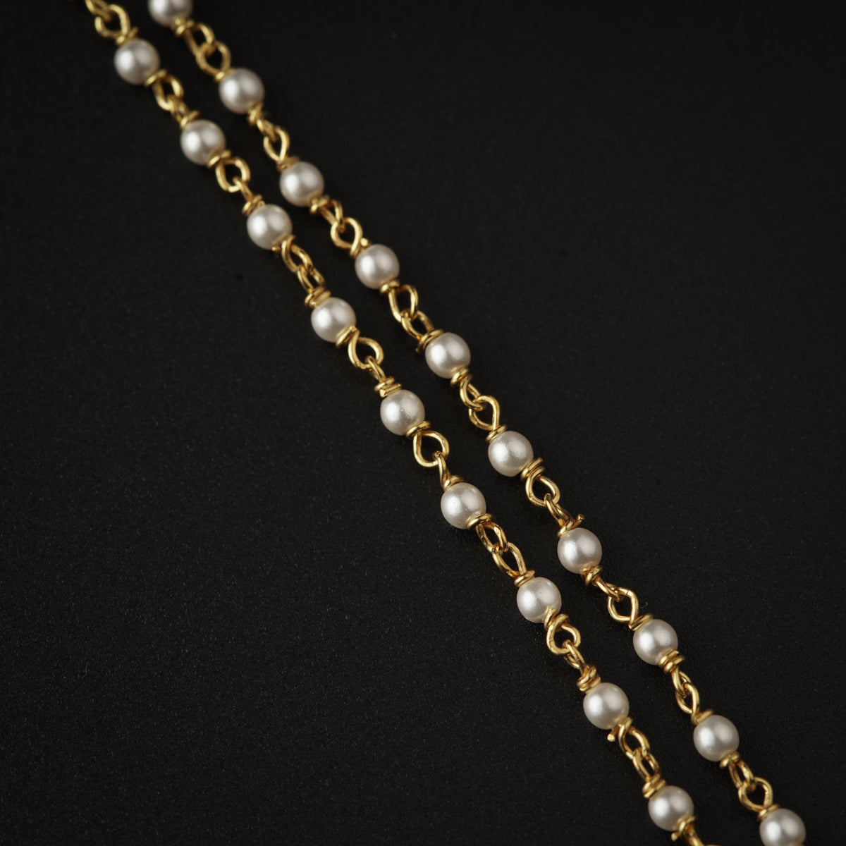 Semi Precious Stones and Pearls Mundavali Gold Plated