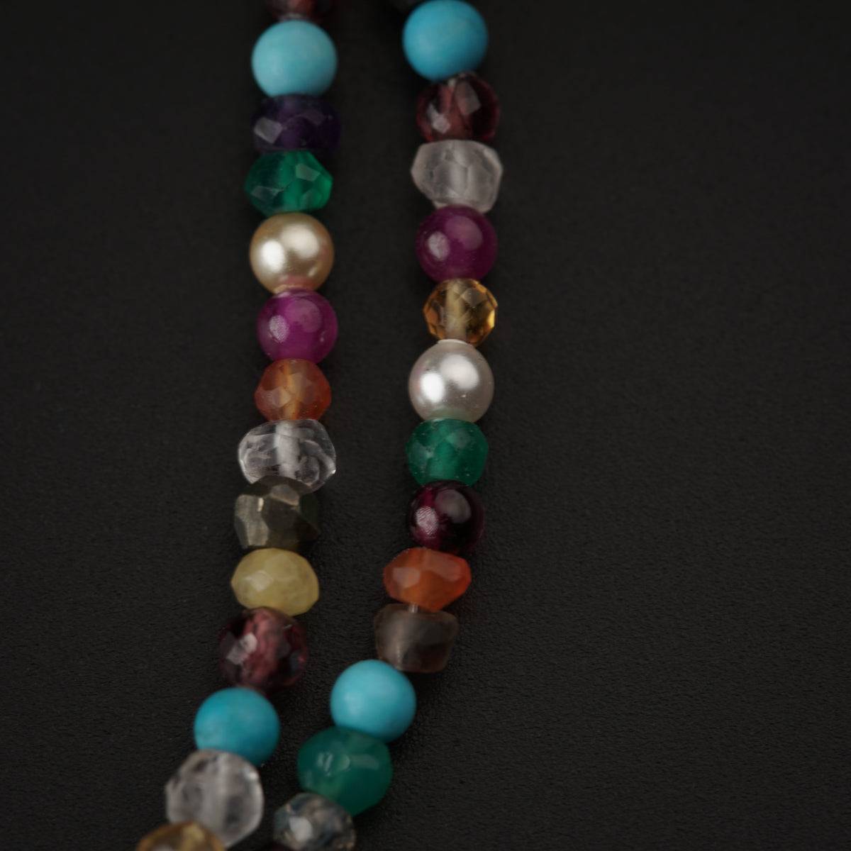 Multicolor Semi Precious Stones Twisted Bracelet