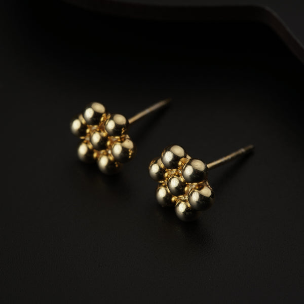 Kudi Motif Studs (Medium) |  92.5 Silver | 22K Gold Plated