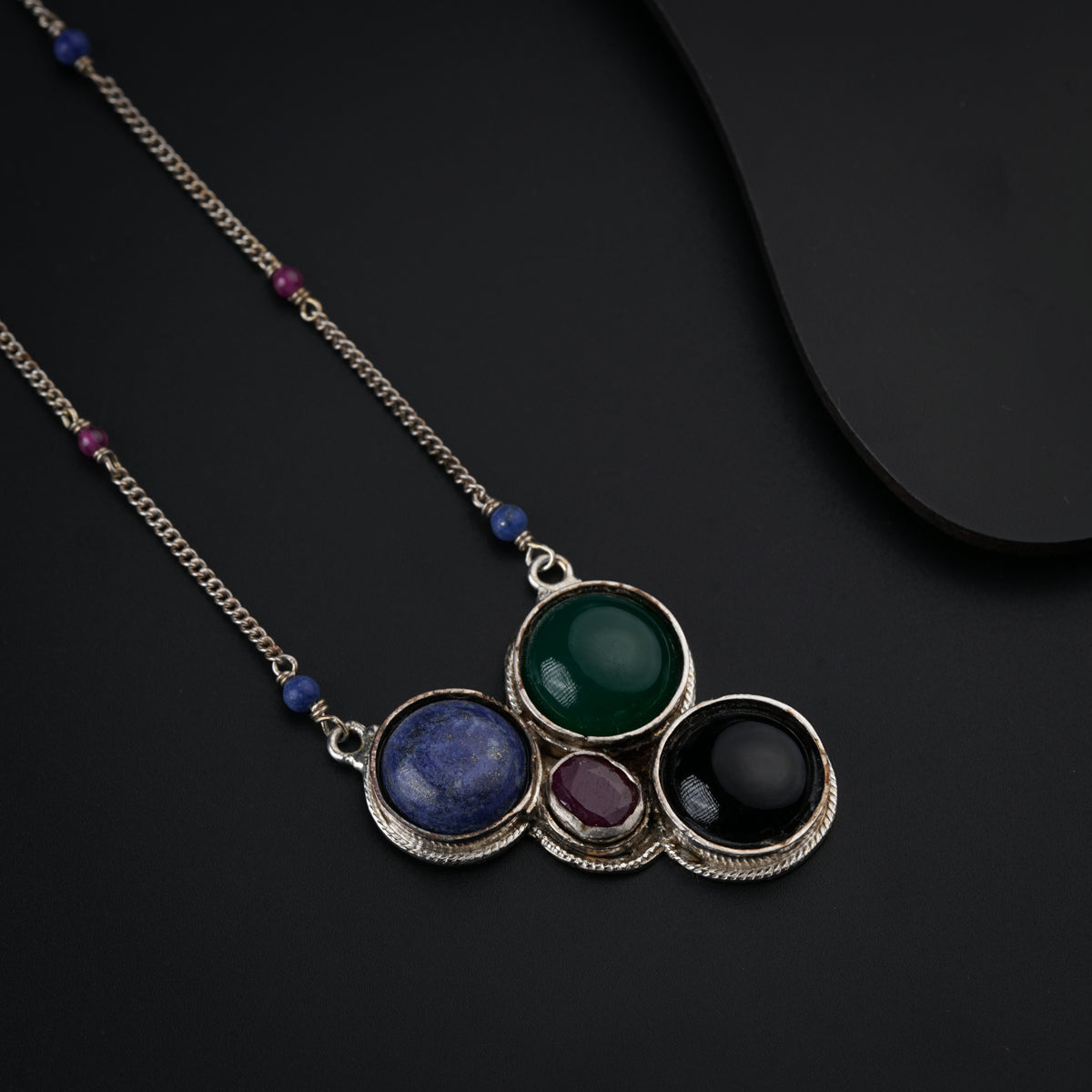 Curated Silver Set Precious Stones