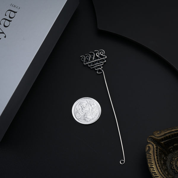 Silver bookmark and coin gift set with black background for home fragrance accessories