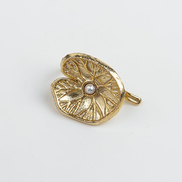 Silver Saroj Parna Earcuff (Single) | 22K Gold-Plated