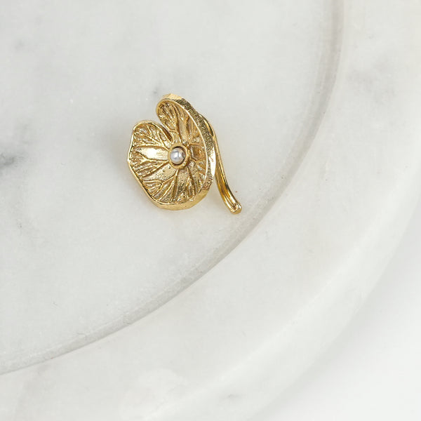 Silver Saroj Parna Earcuff (Single) | 22K Gold-Plated