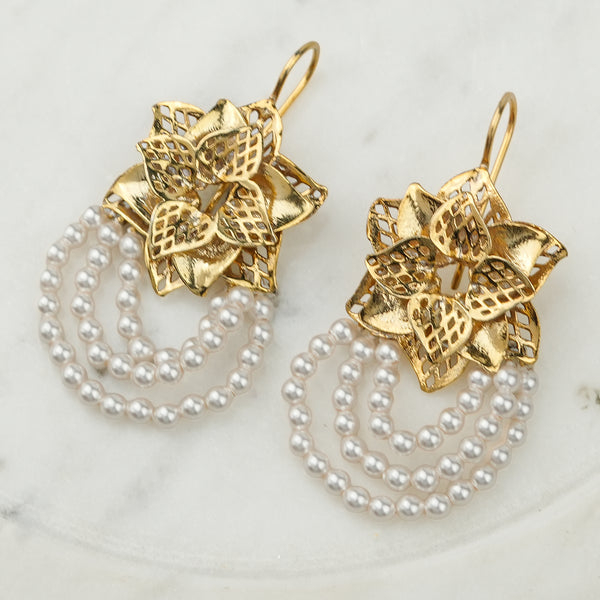 Godavari Earrings | 22K Gold-Plated