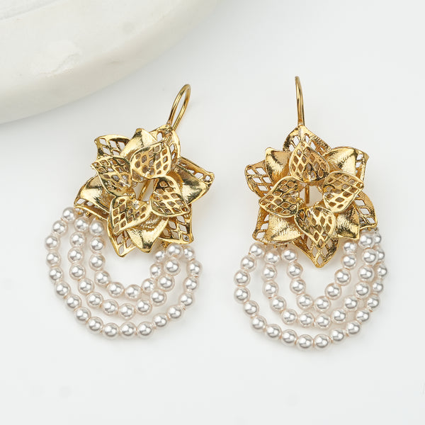Godavari Earrings | 22K Gold-Plated