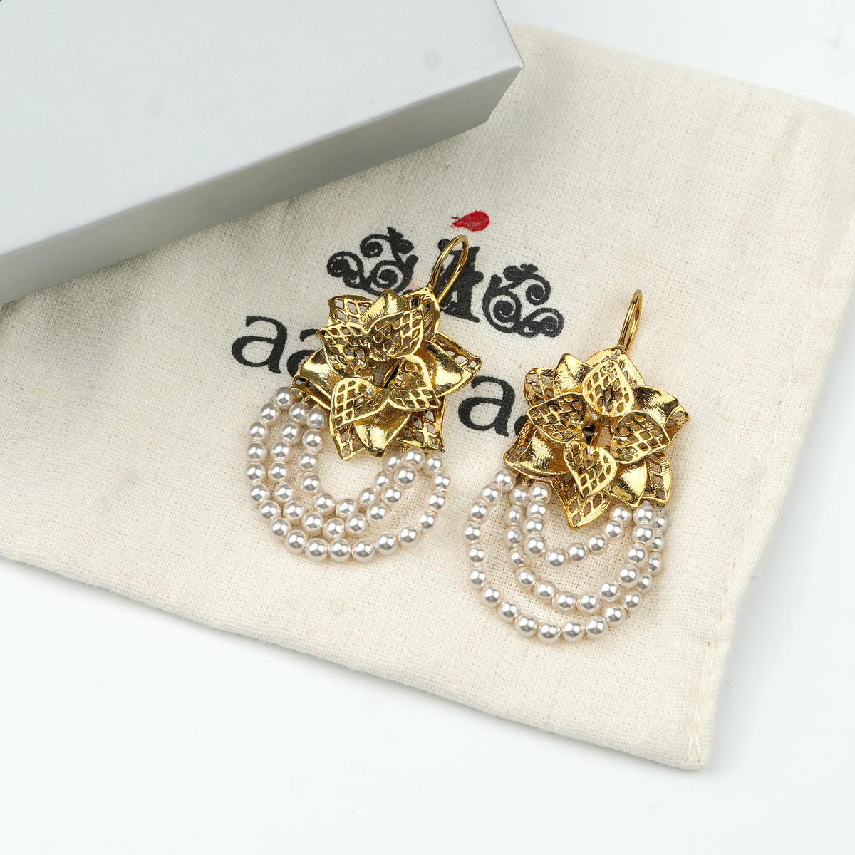 Godavari Earrings | 22K Gold-Plated