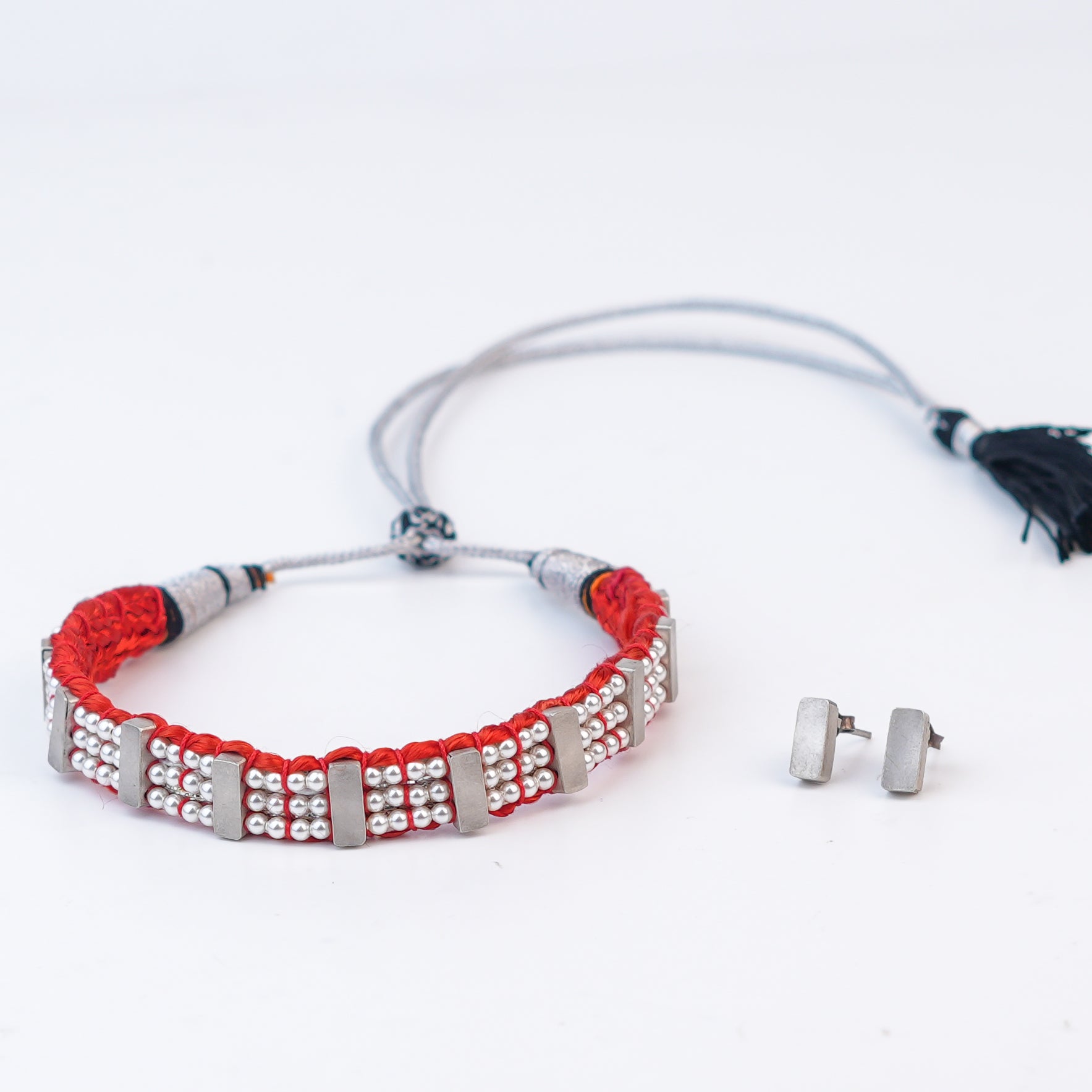 Silver Plain Chinchpeti with Pearls – Big (Made to Order)