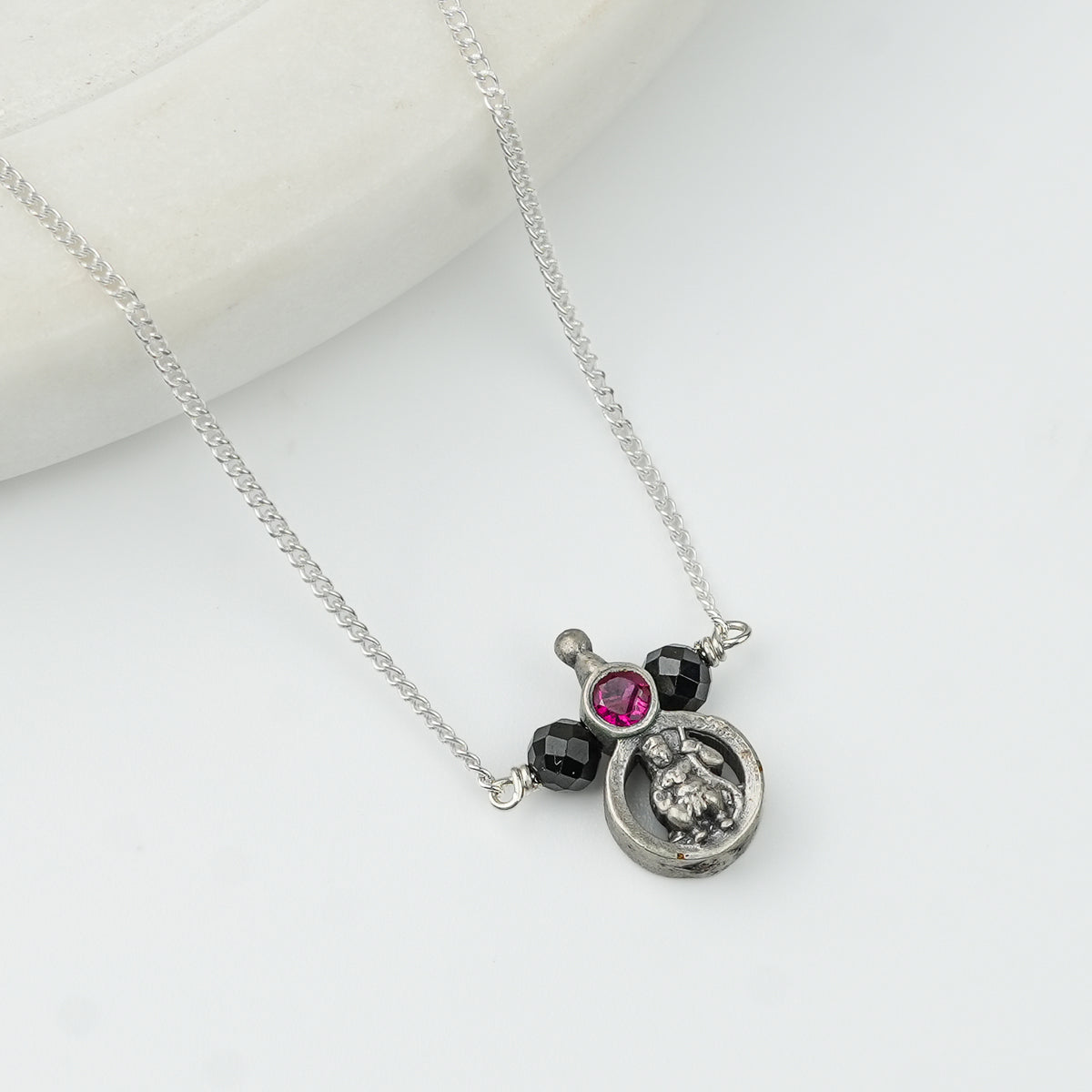 Oxidised Silver Taali Mangalsutra
