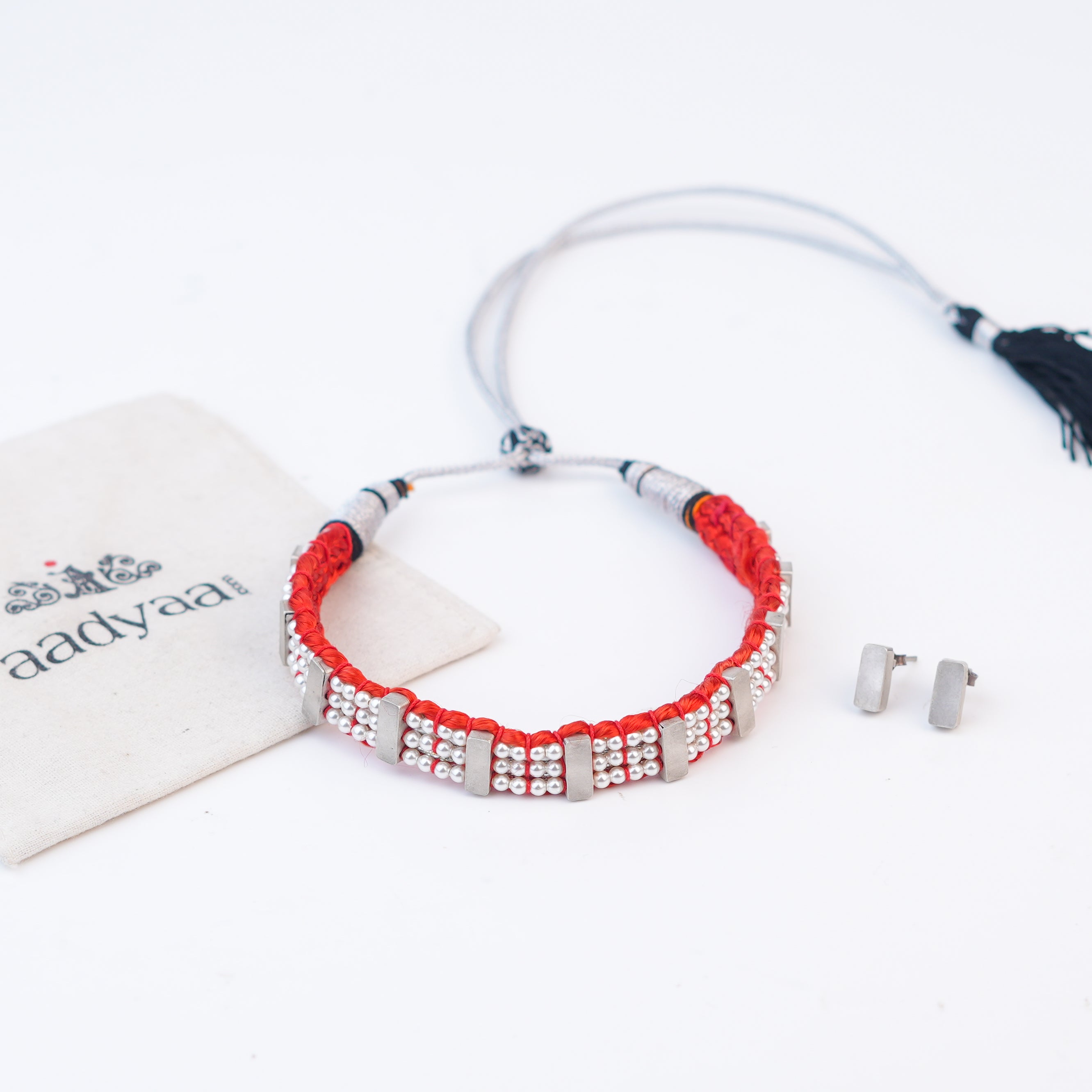 Silver Plain Chinchpeti with Pearls – Big (Made to Order)