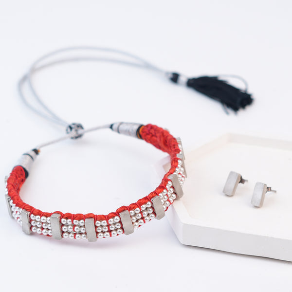Silver Plain Chinchpeti with Pearls – Big (Made to Order)