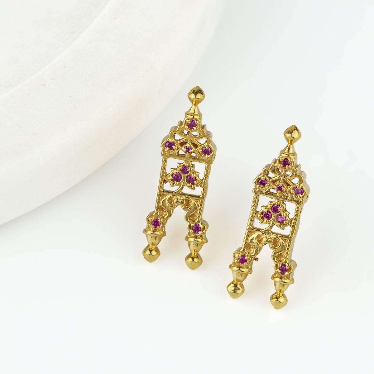 Taali Mangalsutra Earrings | 22K Gold-Plated