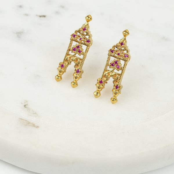 Taali Mangalsutra Earrings | 22K Gold-Plated