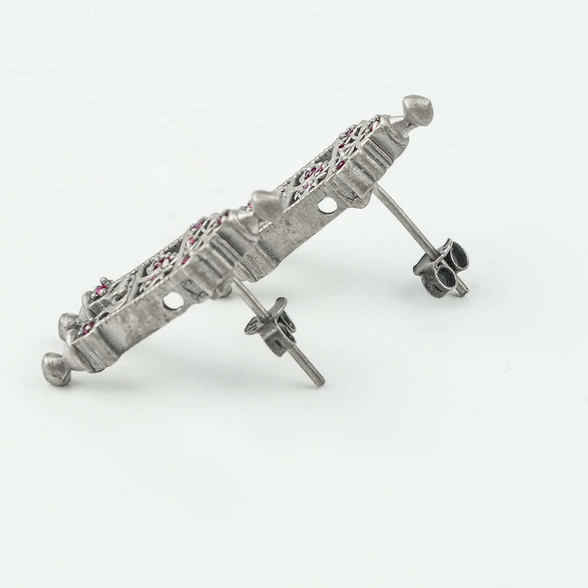 Oxidised Silver Taali Mangalsutra Earrings