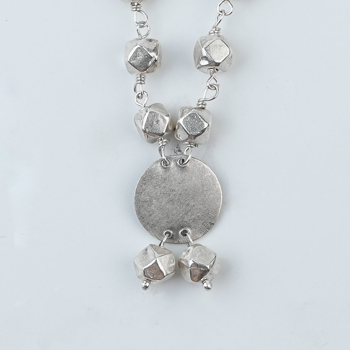 Ashtapailu Necklace with Plain Coin Pendant (Small)