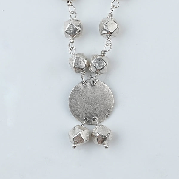 Ashtapailu Necklace with Plain Coin Pendant (Small)