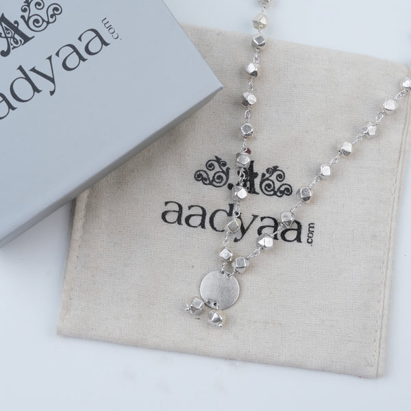 Ashtapailu Necklace with Plain Coin Pendant (Small)