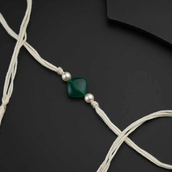 Handmade Green Onyx Rakhi