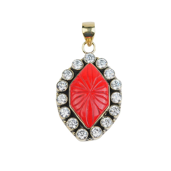 Brass Fashion Pendant & Earrings Set without Chain