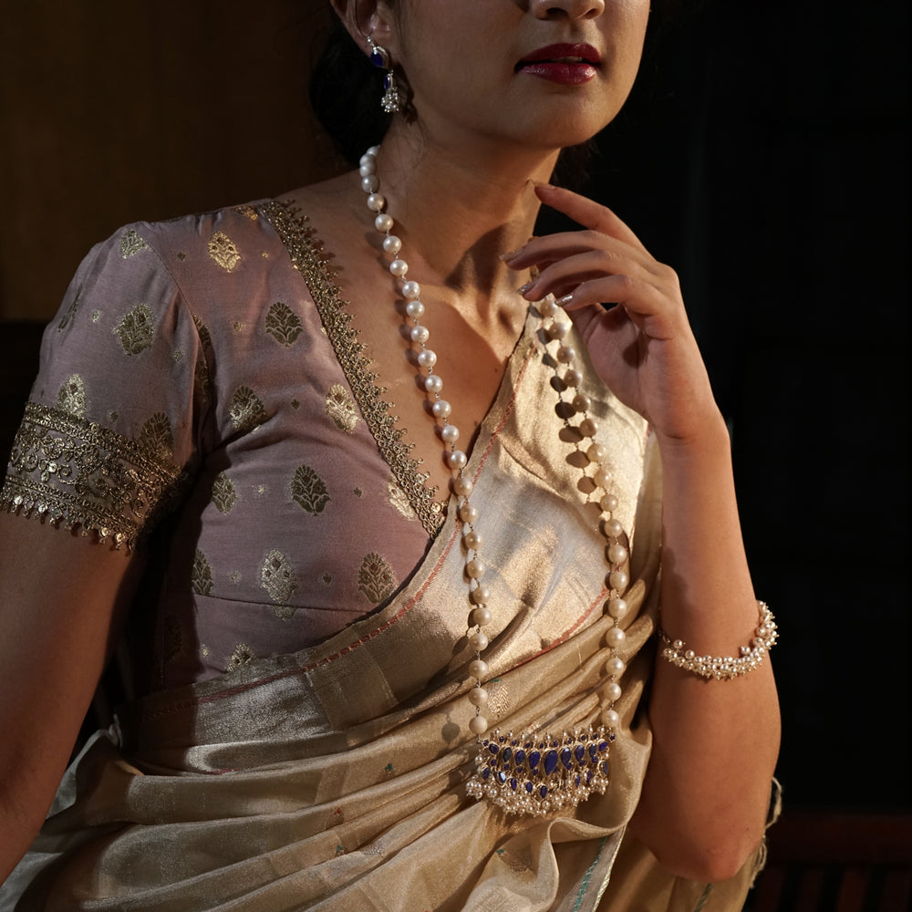 92.5 Handcrafted Silver Maharashtrian, Traditional Tanmani Collection