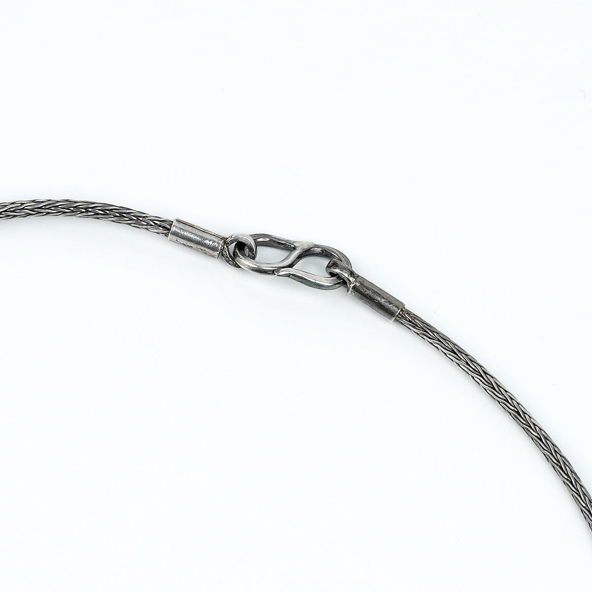 Silver Oxidised Green Onyx Pendant With Sun Motif Chain Necklace
