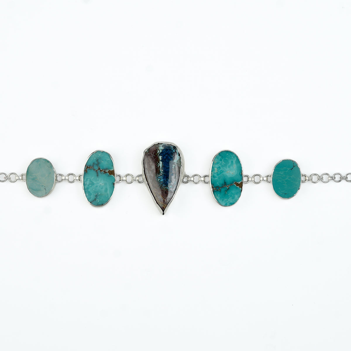 Chrysocolla And Turquoise Armlet Cum Choker