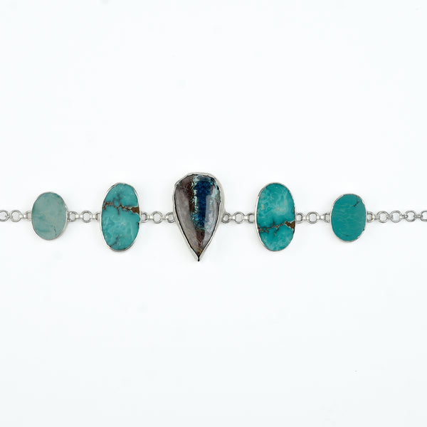 Chrysocolla And Turquoise Armlet Cum Choker