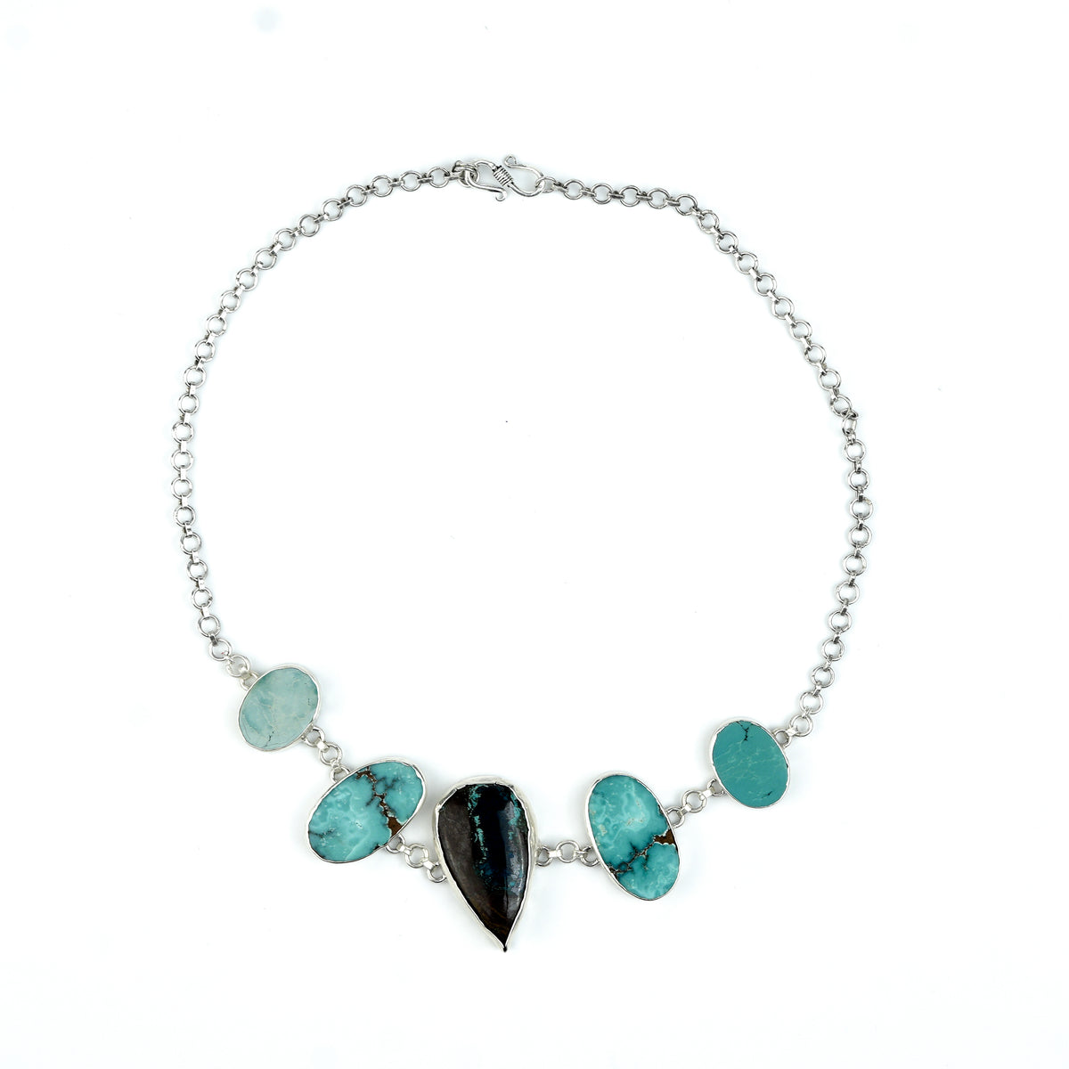 Chrysocolla And Turquoise Armlet Cum Choker