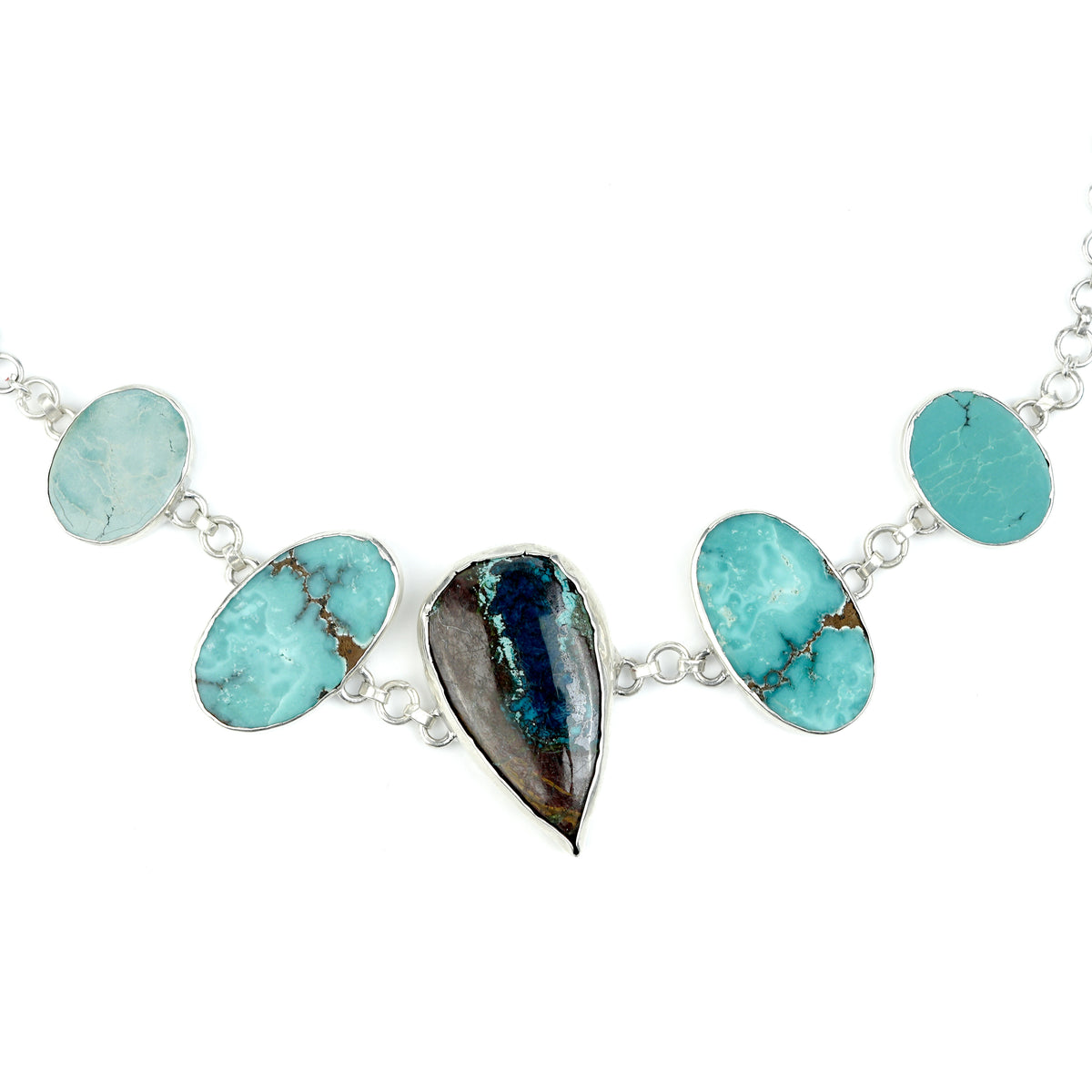 Chrysocolla And Turquoise Armlet Cum Choker