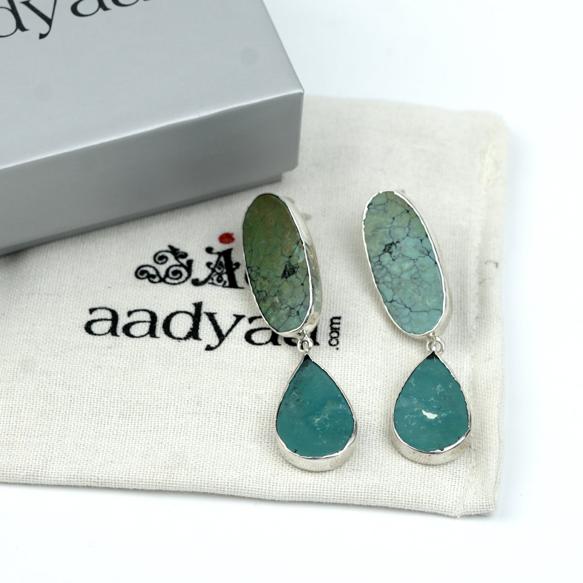 Turquoise Drop Long Earring