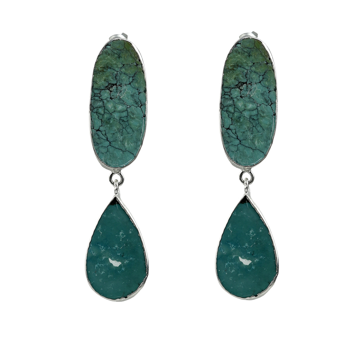 Turquoise Drop Long Earring