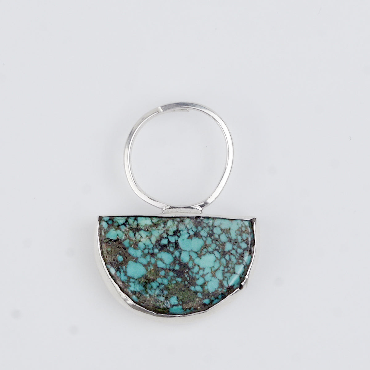 Half Moon Turquoise Geometric Ring