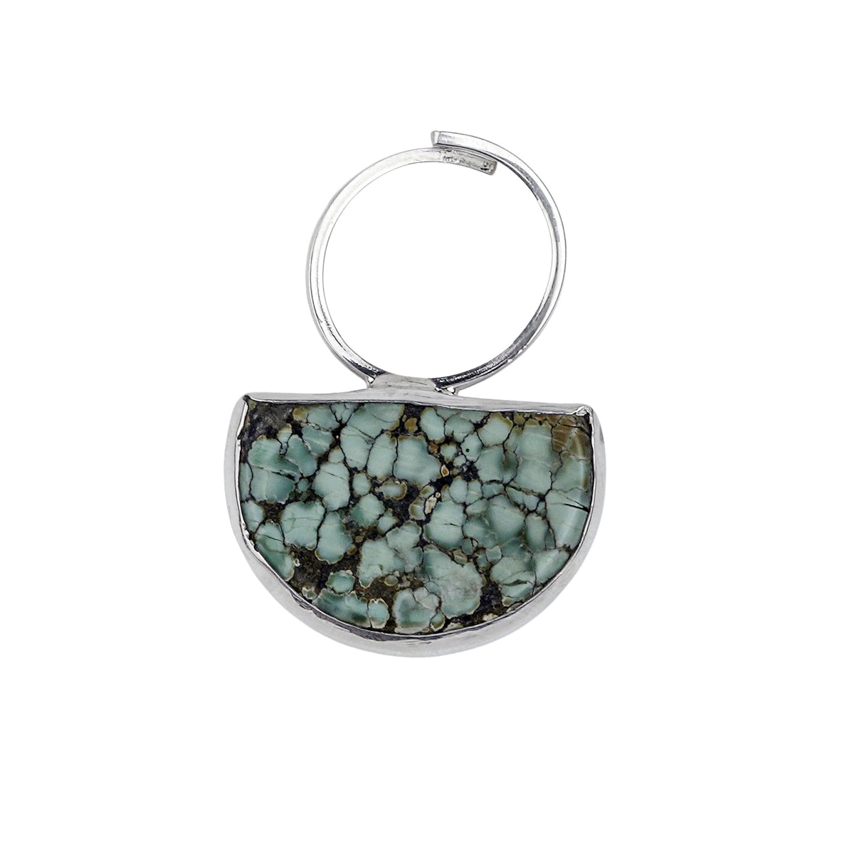 Half Moon Turquoise Geometric Ring