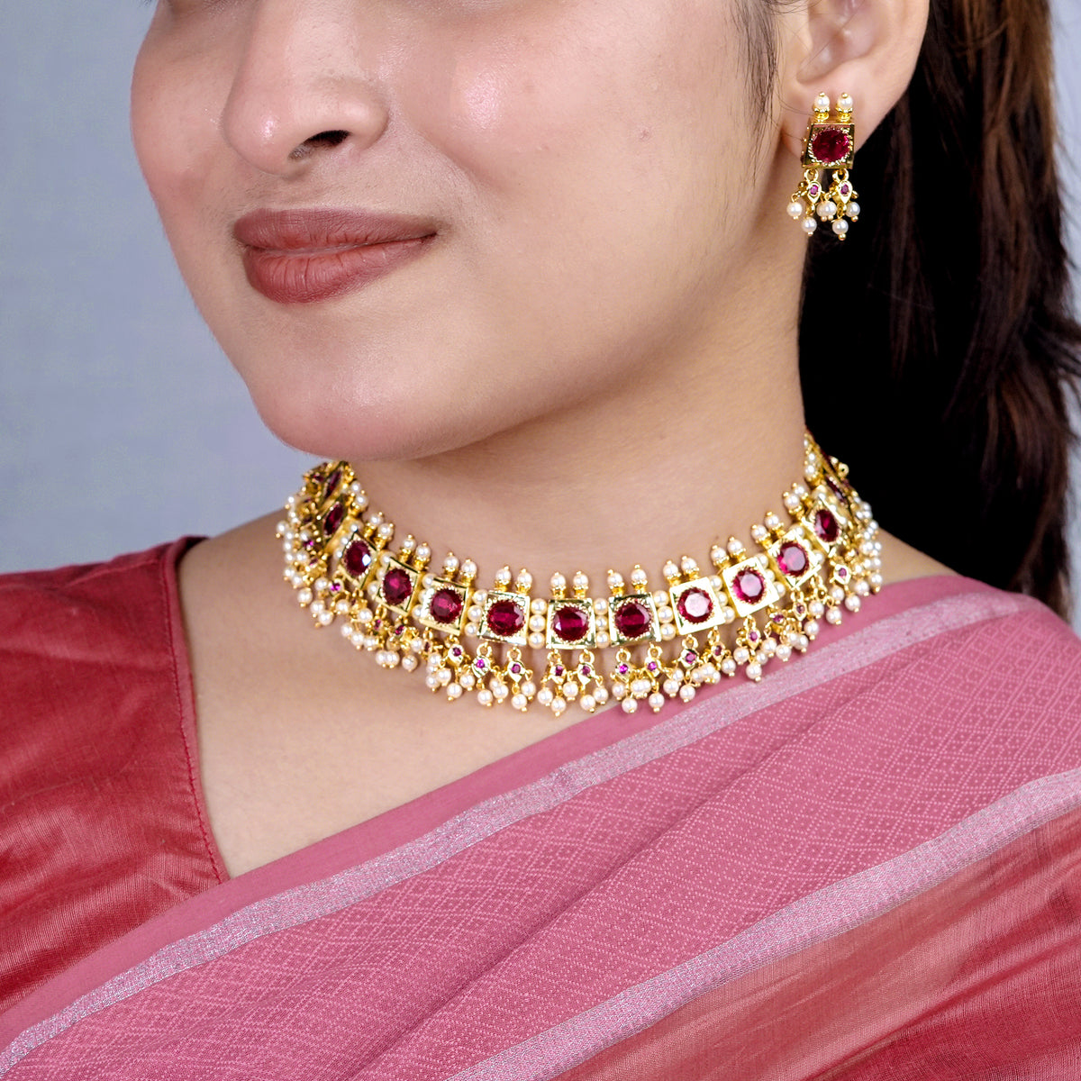 22K Gold Plated Fashion Chinchpeti