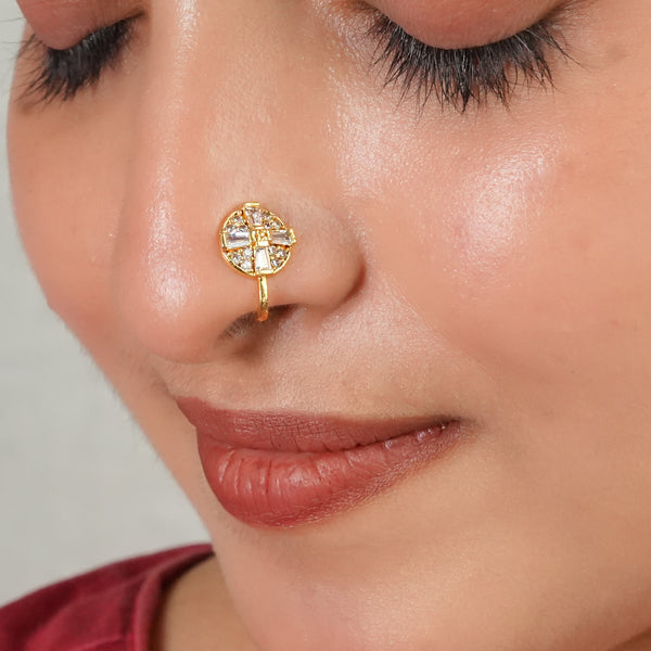22K Gold Plated Fashion Bugadi / Nose Pin