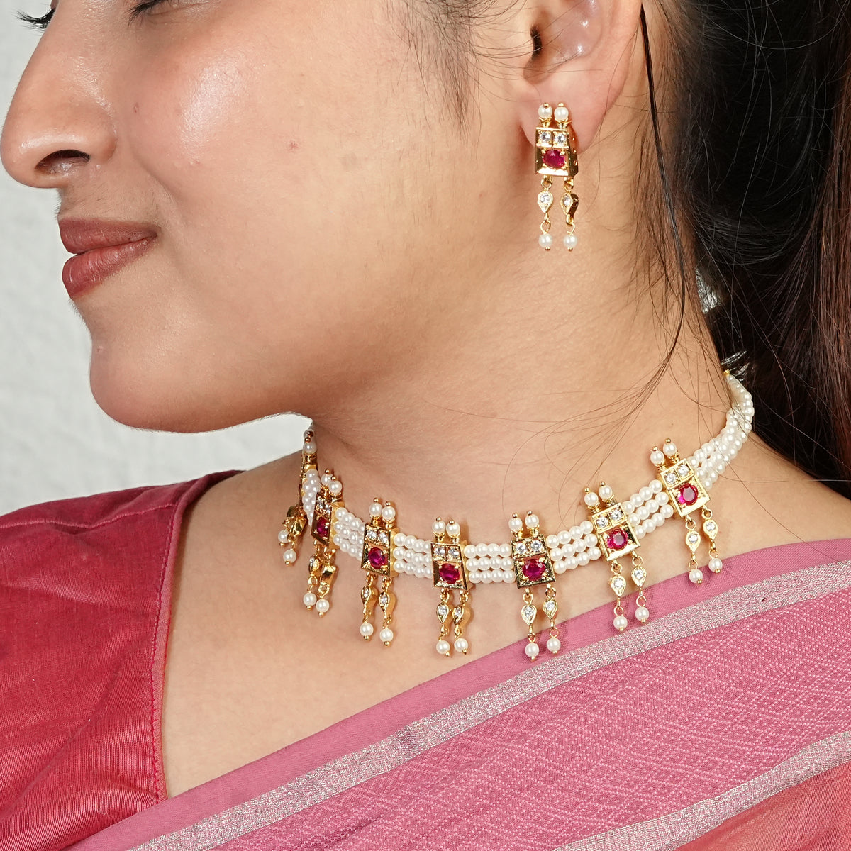 22K Gold Plated Fashion Chinchpeti