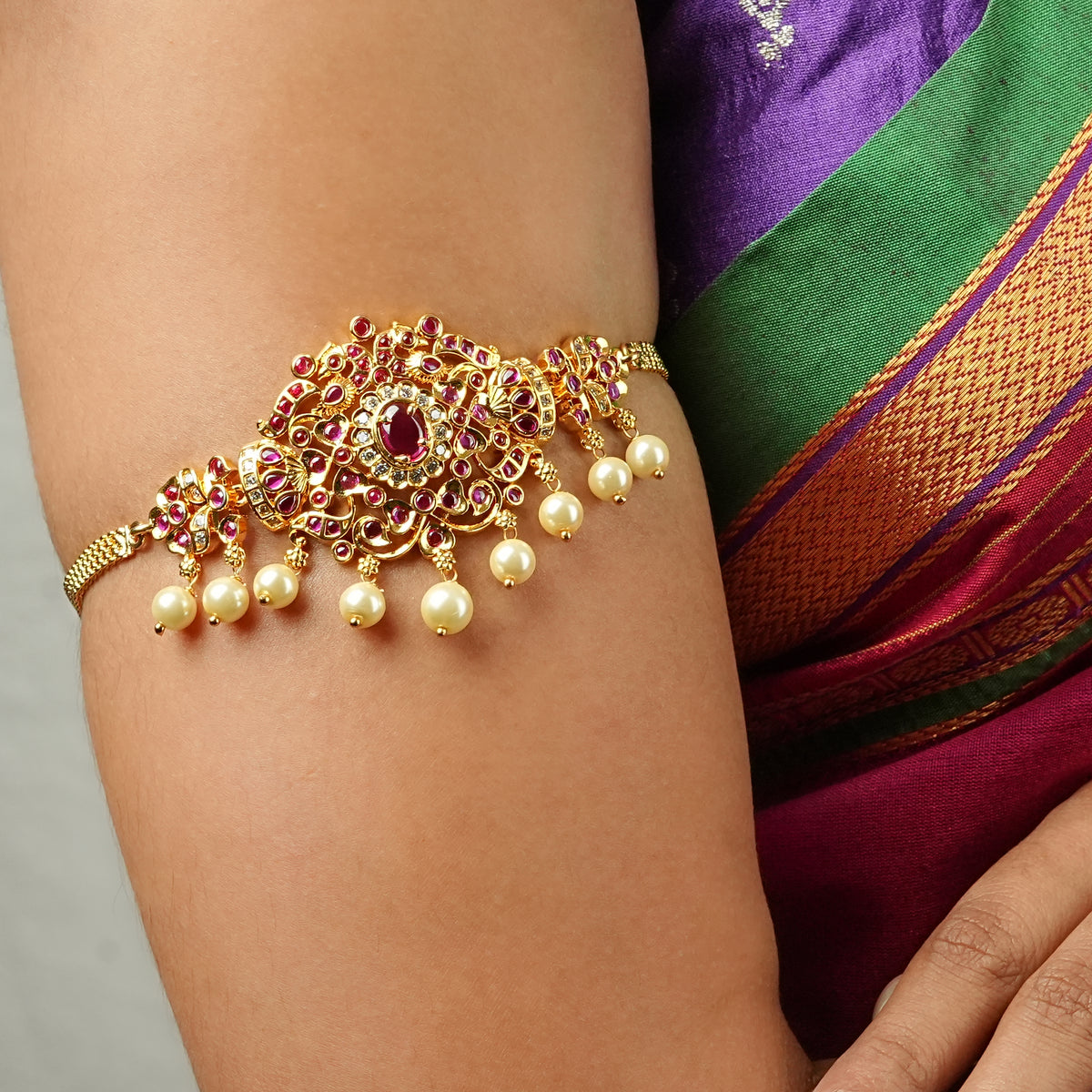 22K Gold Plated Fashion Arm Band cum Necklace