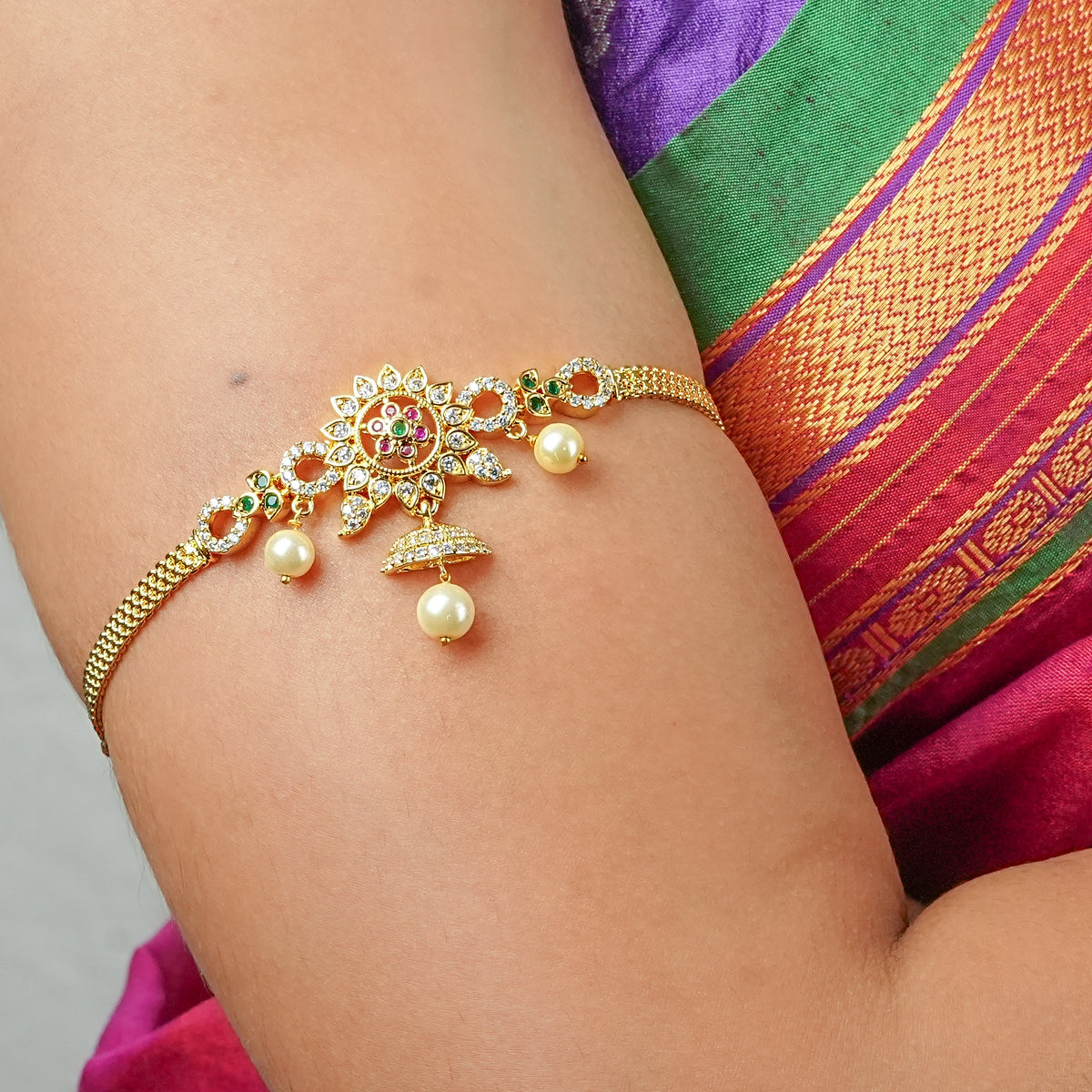 22K Gold Plated Fashion Arm Band cum Necklace