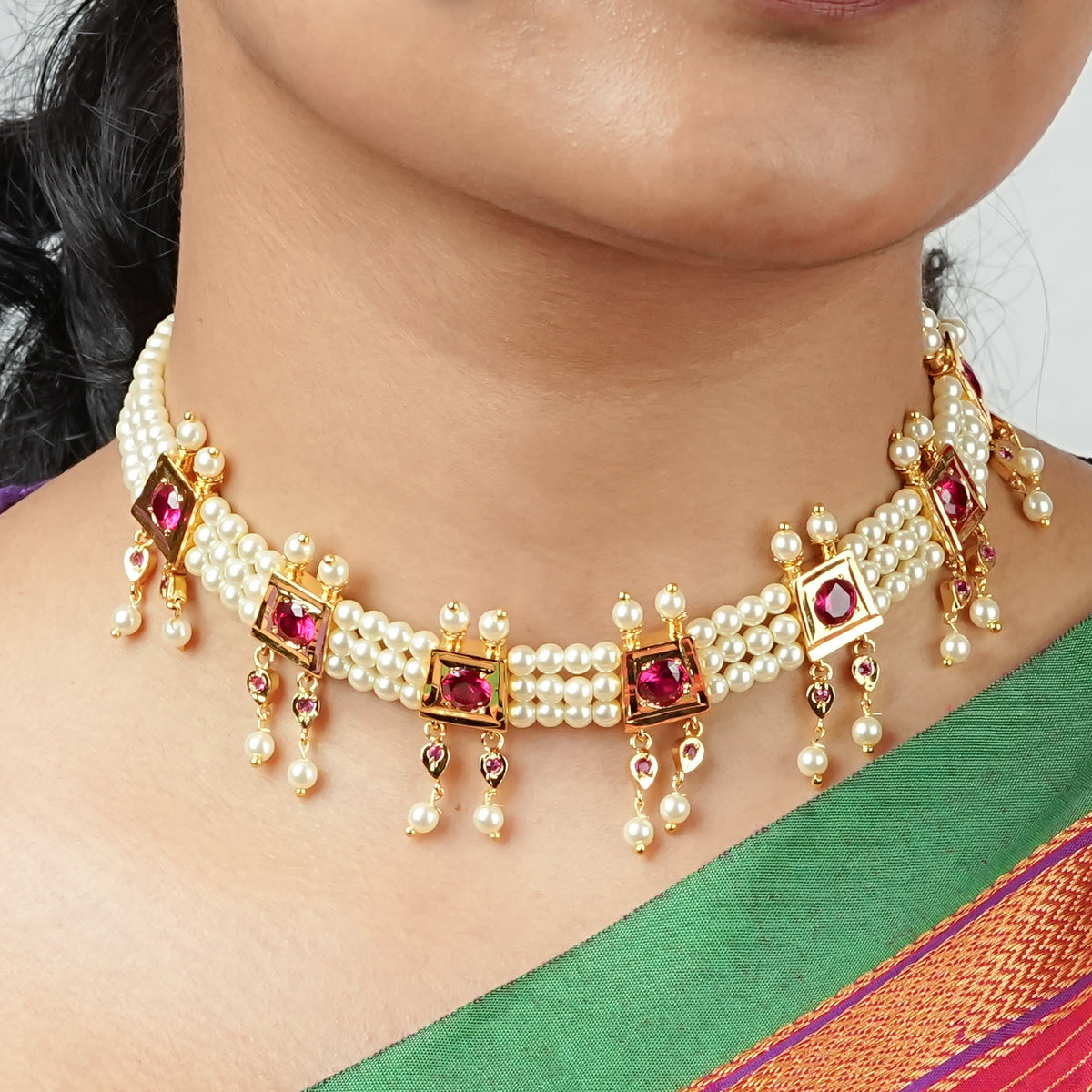 22K Gold Plated Fashion Chinchpeti