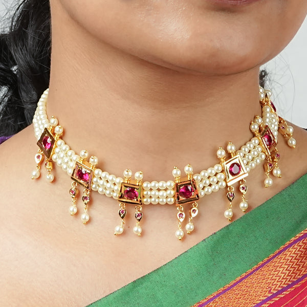 22K Gold Plated Fashion Chinchpeti