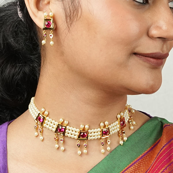 22K Gold Plated Fashion Chinchpeti